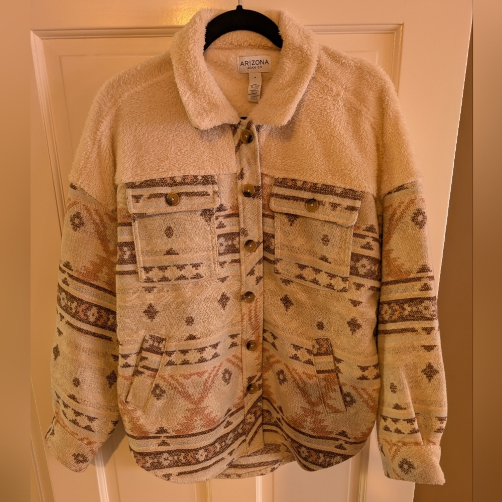 Arizona Beige Patterned  Women's Jacket